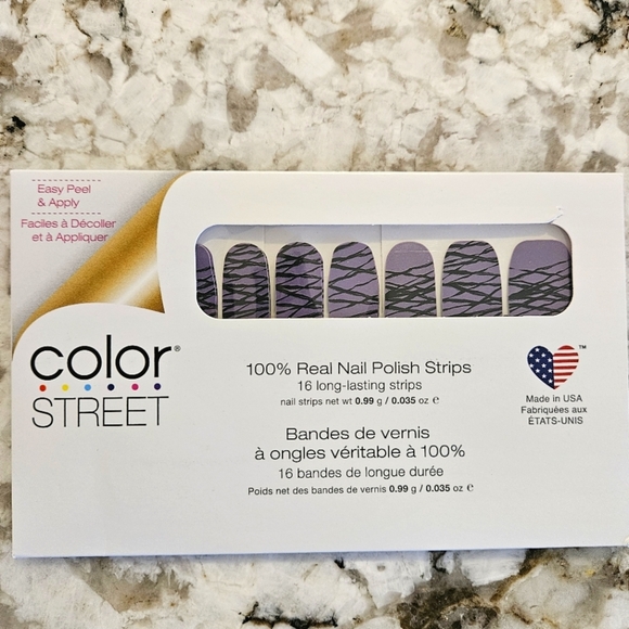Color Street Other - Color Street Nail Strips - Retired - Put It To Rest (Purple & Black)